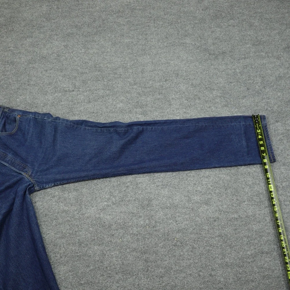 Vintage Levi's 501 Jeans Mens 34x36 Blue Straight Leg Button Fly Dark Wash Denim